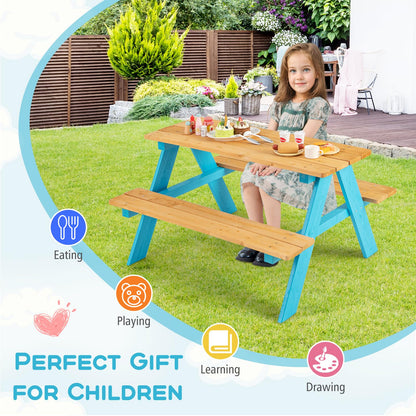 Fir Wood Children Garden Furniture with Benches