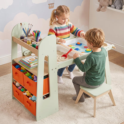 Kids Art Table and Chair Set, Children Activity Table