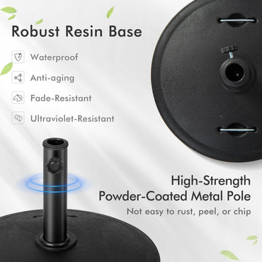 Heavy Duty Umbrella Stand Holder with Wheels