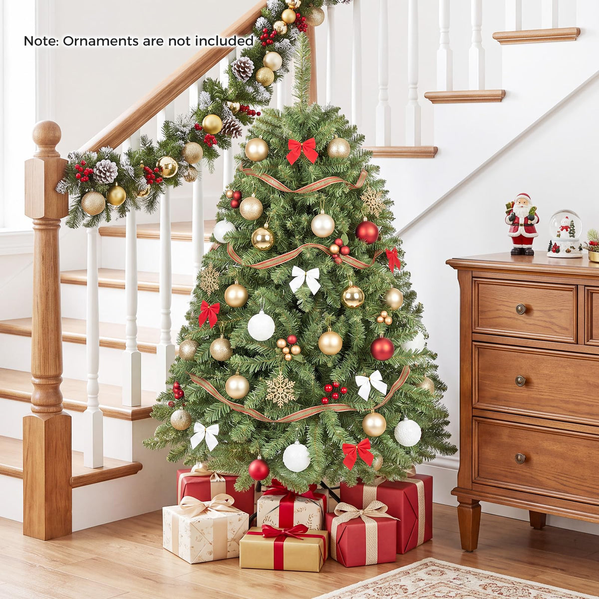 4FT Artificial Christmas Tree, Realistic Full Xmas Tree