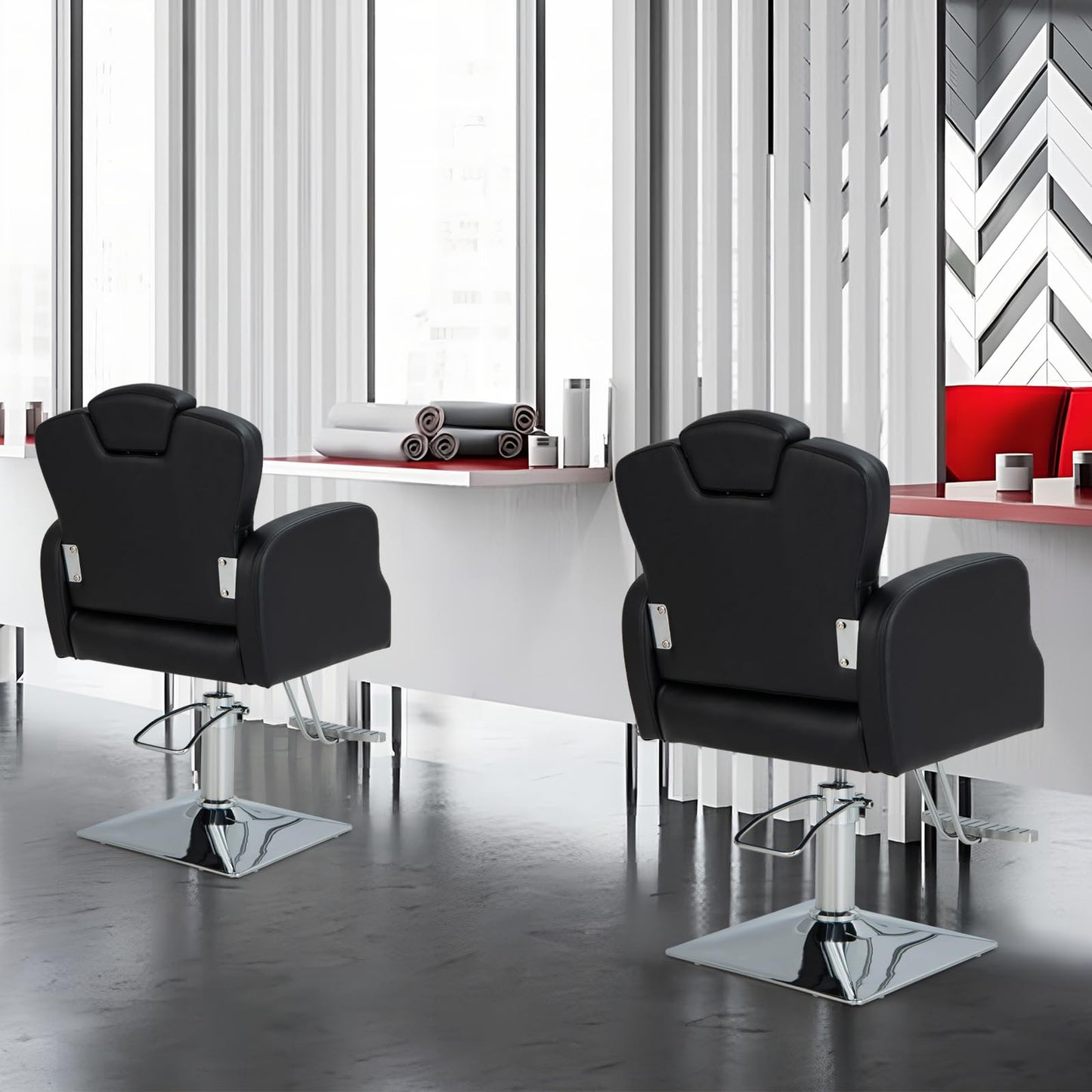 Heavy Duty Hydraulic Barber Chair Salon Chair with 360 Degrees Swivel