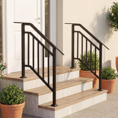 2 Pack Outdoor Handrails for Stairs