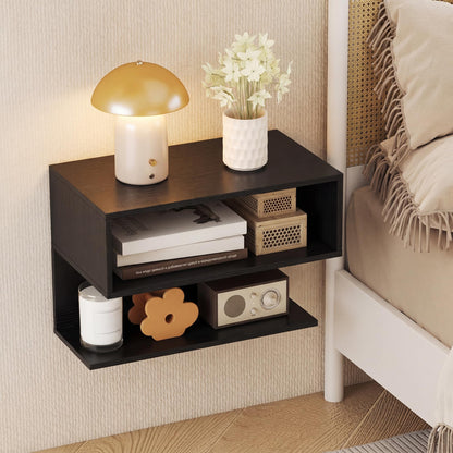 Floating Bedside Table, Wall Mounted Nightstand