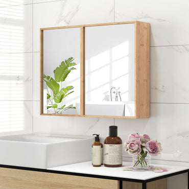 Wall Mounted Storage Cupboard with Reversible Double Door