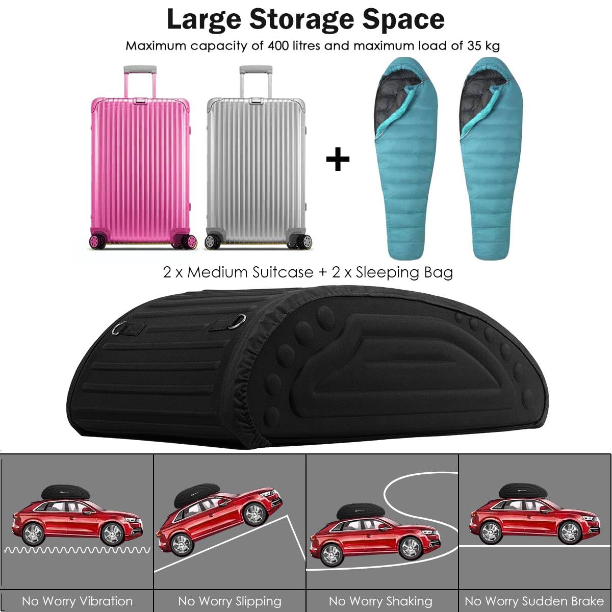 14 Cubic Feet/400L Car Roof Bag