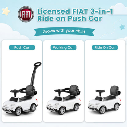3 in 1 Ride on Push Car, Toddler Push Along Car with Handle