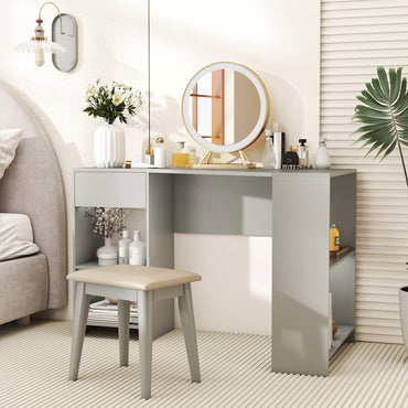 L-Shaped Computer Desk with Storage and Open Shelves for Living Room Bedroom