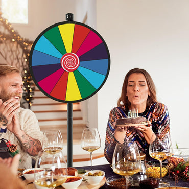 60 cm Spinning Prize Wheel Dual Use with Stand