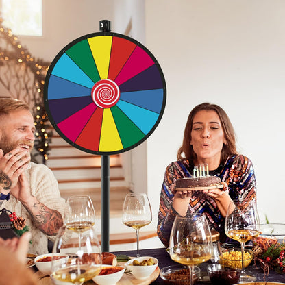 60 cm Spinning Prize Wheel Dual Use with Stand