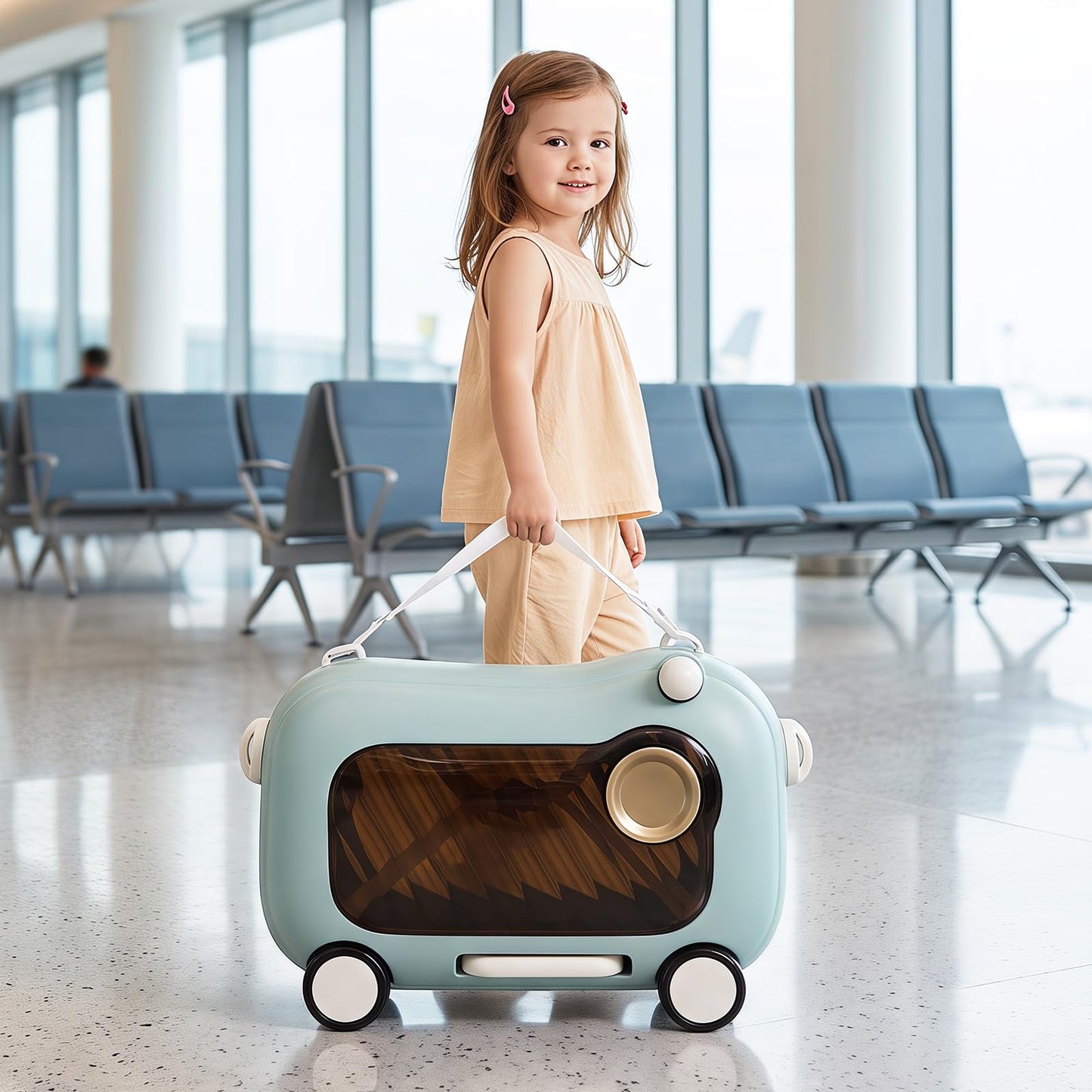 Kids Ride-on Luggage, 2-in-1 Children Suitcase
