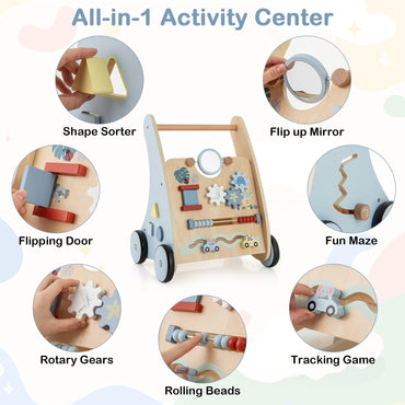 7 in 1 Toddler Push Along Toy with Activity Center