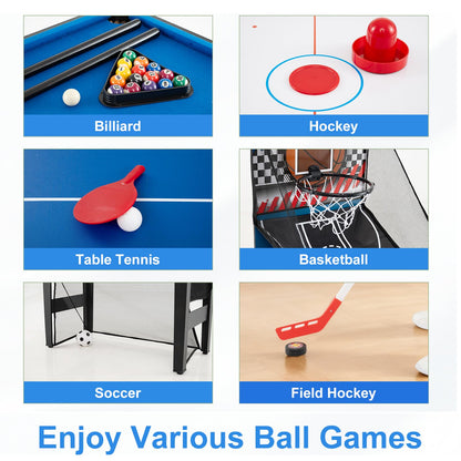 10-in-1 Combo Game Table Set with Storage Bag and Accessories