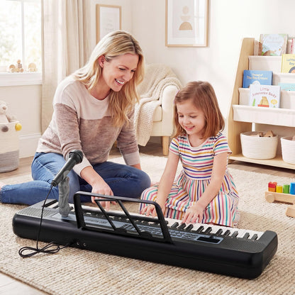 61 Keys Kids Piano Keyboard with Adjustable Stand for Aged 3+ Years Old