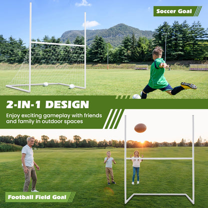 2 in 1 Football Training Equipment with 4 Ground Stakes and 18 Bungee Ropes