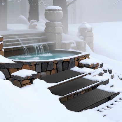 Heated Snow Melting Mat, Outdoor No-Slip Rubber Mat with 1.5m Power Cord