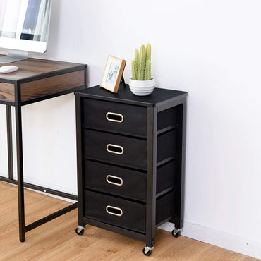 Mobile Filing Cabinet with 4 Drawers