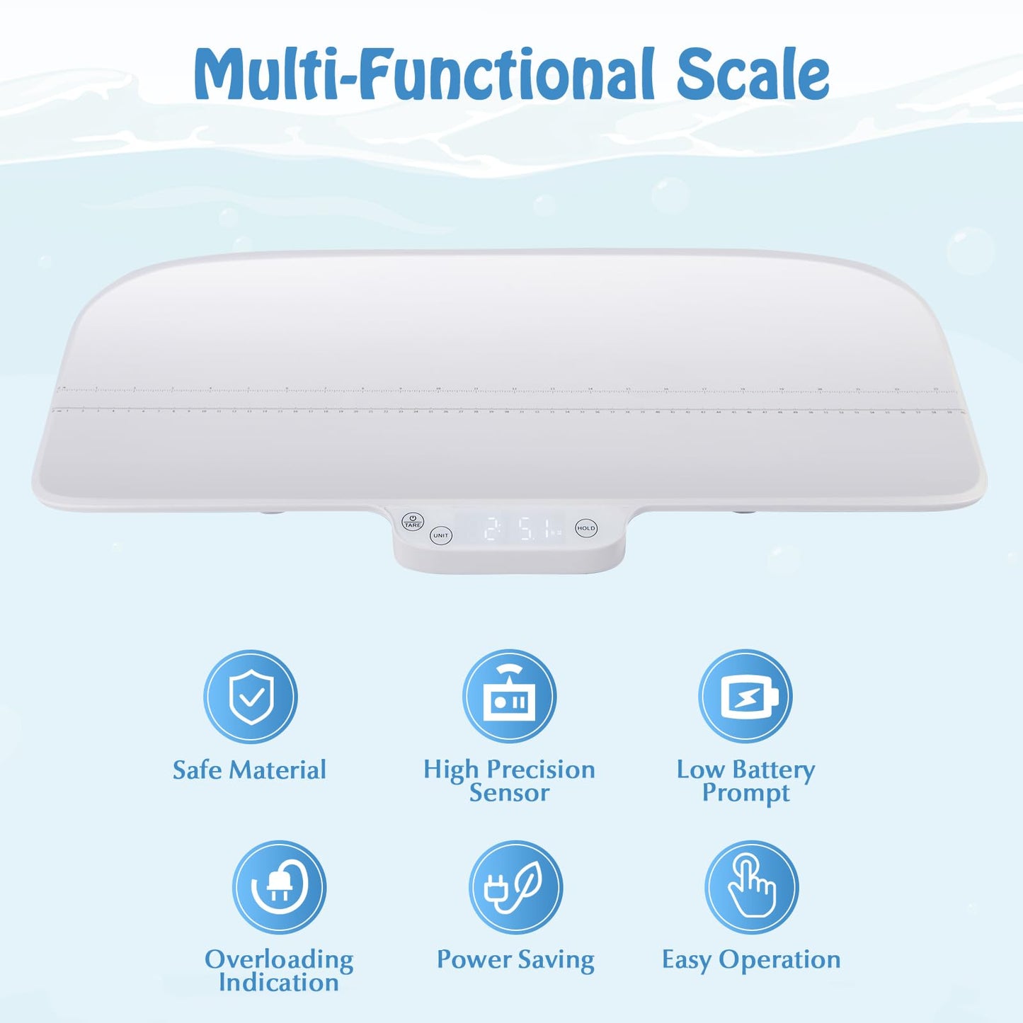 Baby Pet Scale Electronic Weighing Scale with Hold & Tare Function