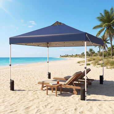 300 x 300 cm Pop up Canopy Tent 1 Person Easy Setup Gazebo Shelter with 1 Button Push