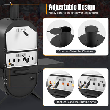 Outdoor Pizza Maker with Cover for BBQ