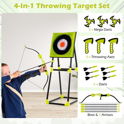 4 in 1 Throwing Target Set Kids Throwing Game for Birthday Gifts