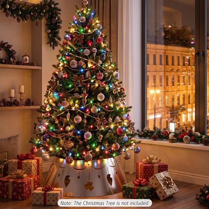 70cm Silver Metal Christmas Tree Collar