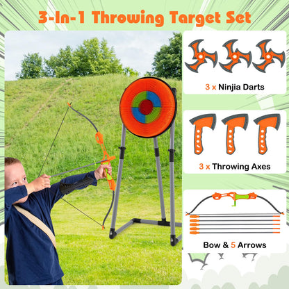 3 in 1 Throwing Target Set Kids Throwing Game for Birthday Christmas Gifts
