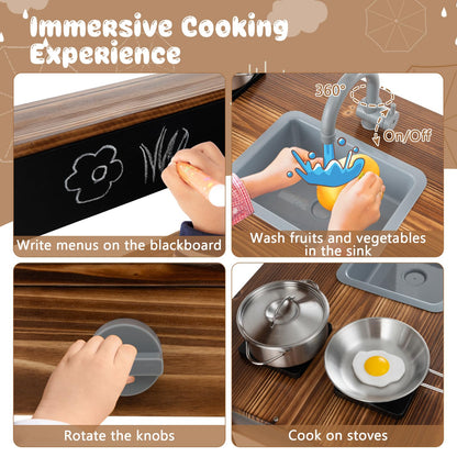 Kids Mud Kitchen with Removable Sink