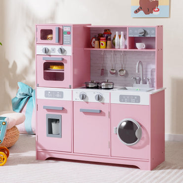 Kids Play Kitchen Toy Set with Water Dispenser and Sink