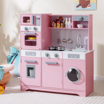 Kids Play Kitchen Toy Set with Water Dispenser and Sink