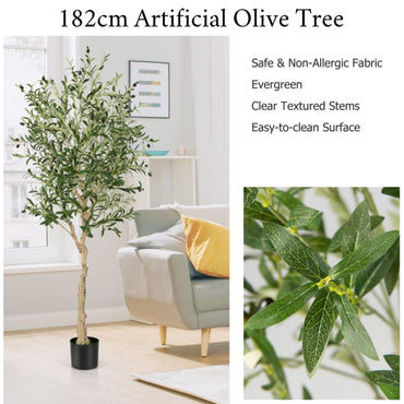 2 Pack Topiary Silk Faux Eucalyptus Tree with 1296 Leaves