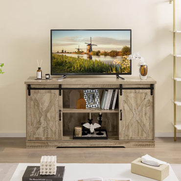 TV Stand with Adjustable Shelves for TVs up to 65 Inches
