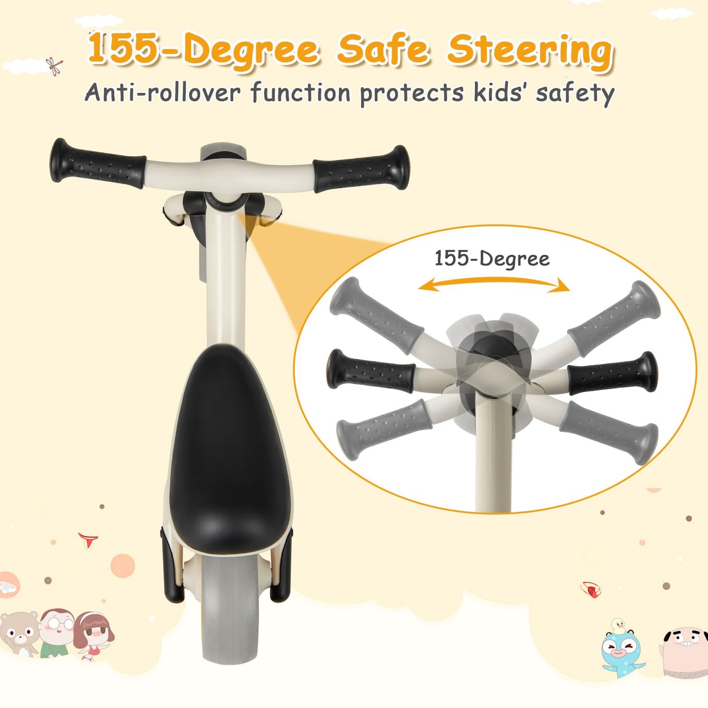 No Pedal Infant Ride on Walker with Adjustable Seat Height