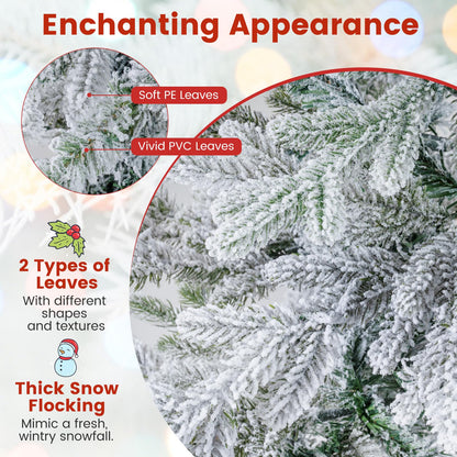 4 FT Pre-lit Artificial Christmas Trees 100 Multi-color and Warm White Dimmable Lights