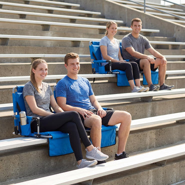 Foldable Stadium Seat, Padded Camping Chair with Back Support