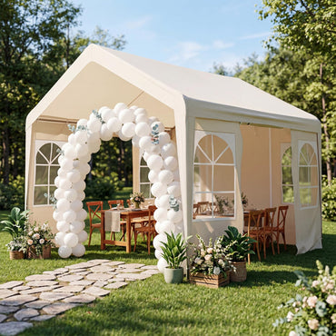 3 x 3 m Heavy Duty Garden Gazebo, Large Marquee Party Tent