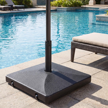 40KG Patio Parasol Base, Water and Sand Fillable Umbrella Stand