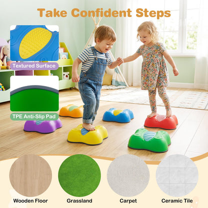 Kids Stepping Stones, Stackable Balance Blocks