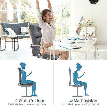 Thick Rocking Chaise Lounge Chair Pad with Non-Slip Rope Belts
