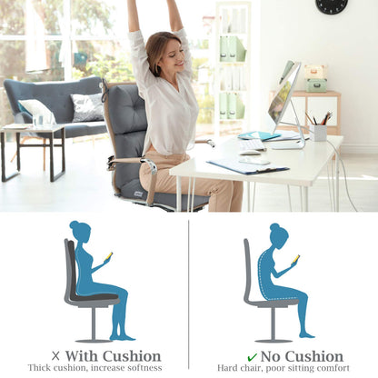 Thick Rocking Chaise Lounge Chair Pad with Non-Slip Rope Belts