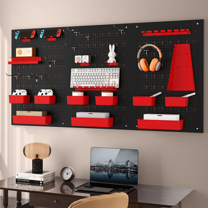 120 x 60cm Pegboard Organizer Kit for DIY Workshop Craft Room