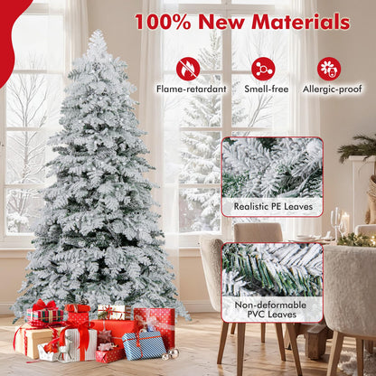 Pre-Lit Artificial Christmas Tree with Mixed Branch Tips