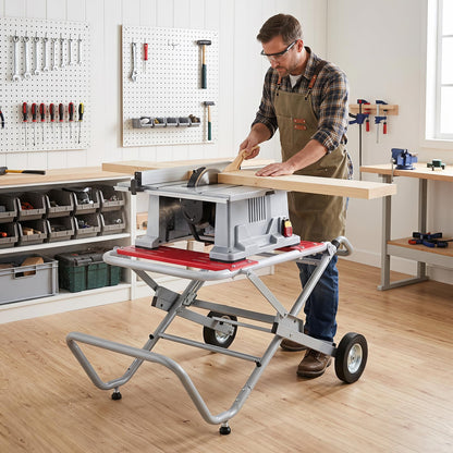 Rolling Foldable Heavy Duty Metal Base with 20cm Rubber Wheels