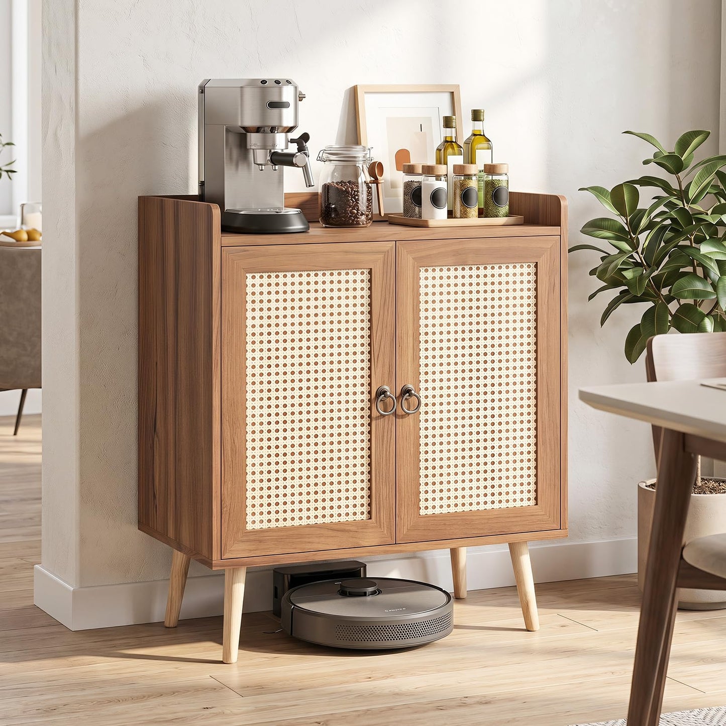 Sideboard Buffet Cabinet with 2 Doors & Adjustable Shelf