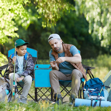 Outdoor Portable Double Folding Camping Chair with Canopy