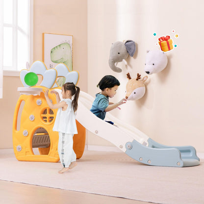 Freestanding Kids Slide Indoor Foldable Kids Slide with Climber