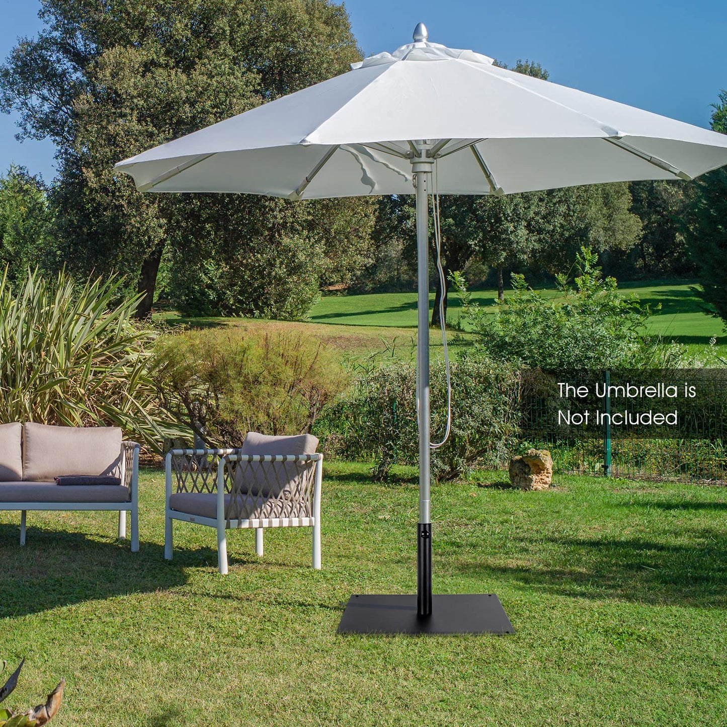 Parasol Base, Heavy Duty Square Market Umbrella Base Stand