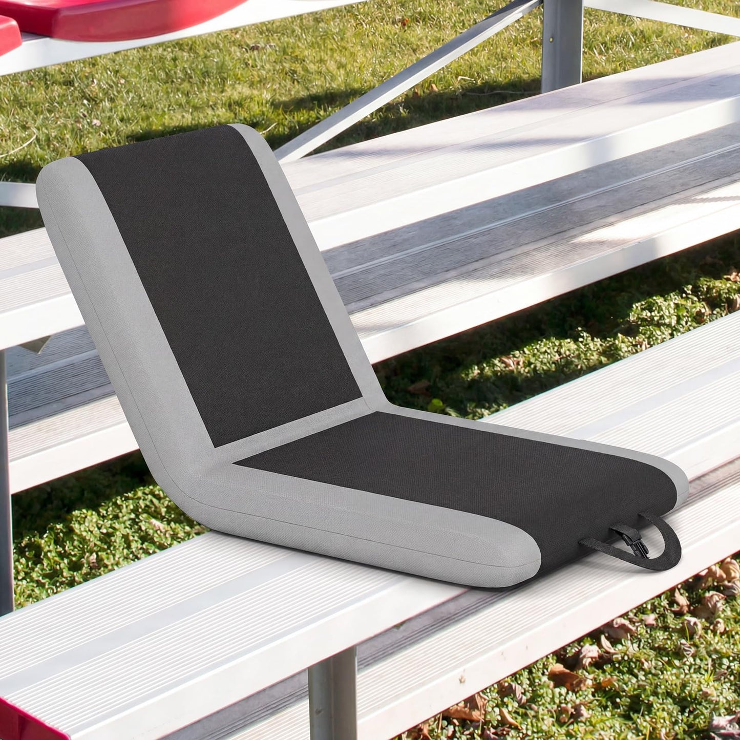 Padded Stadium Seat with Back Support and 6 Reclining Positions
