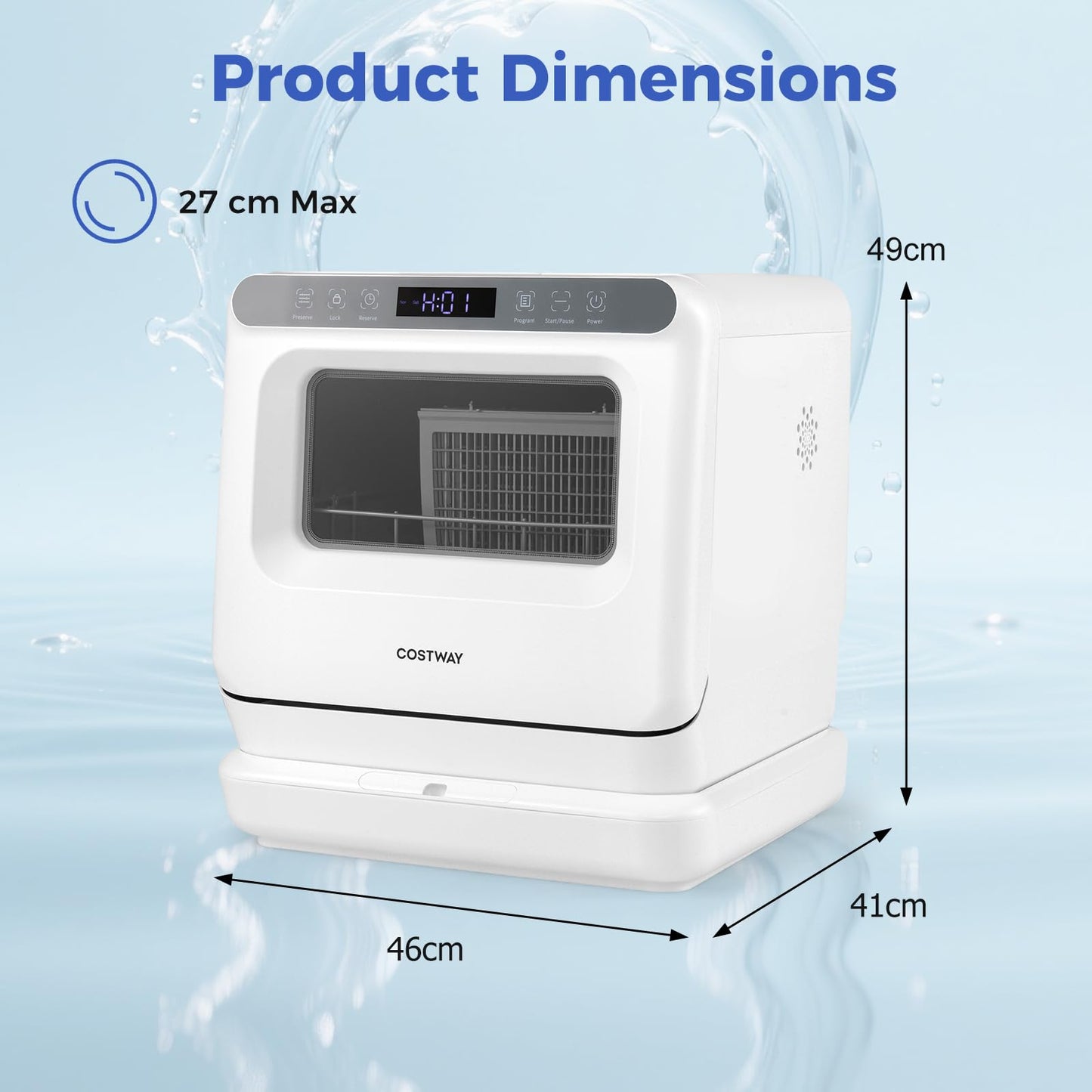 Table Top Dishwasher, Mini Countertop Dishwasher