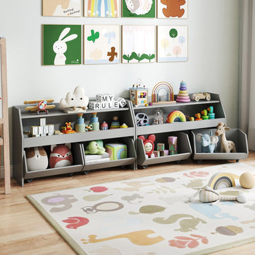 Toy Storage Organizer Kids Bookcase Display Shelf