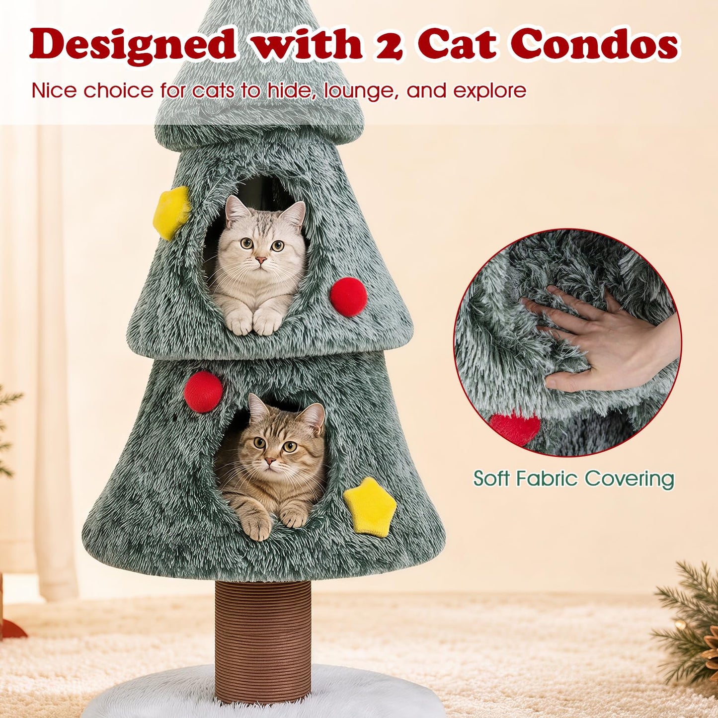 Christmas Cat Tree, Kitten Activity Center